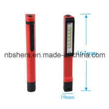 6 SMD LED Pen работы света карманного света работы вращающийся магнитный клип